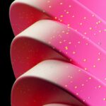 Pink Surfboard with Gold Sprinkles Wallpaper