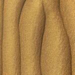 Thar Desert Wavy Sand Dune Close Up