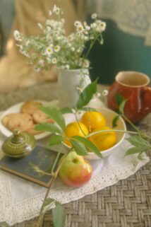 A Cozy Still Life Of Apples Lemons Cookies And Daisies In Warm Soft Tones – Free 4K HD Download