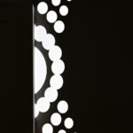 Minimal Dark Background with White Circles Wallpaper