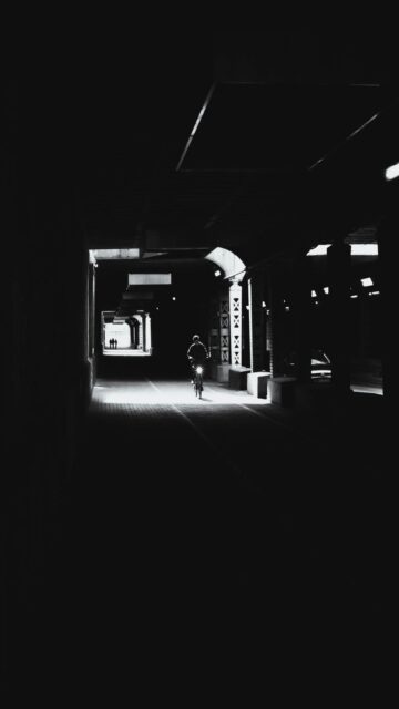 Dark Underpass Bike Ride