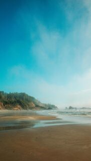 Misty Ocean Waves at Dawn
