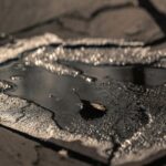 Nature's Serenity - A Single Leaf in Puddle