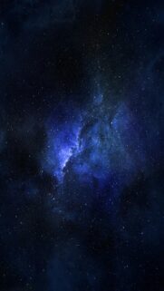 Cosmic Blue Nebula Wallpaper