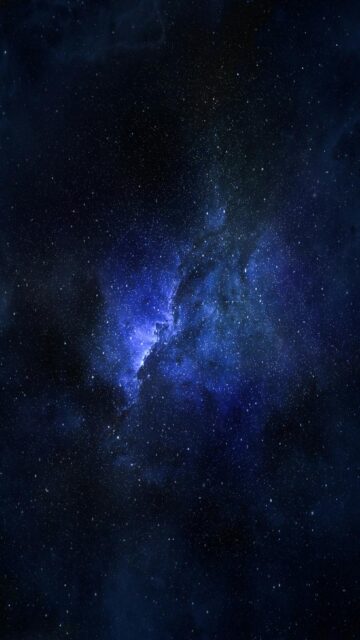 Cosmic Blue Nebula Wallpaper