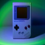 Nostalgic White Nintendo Game Boy Glow
