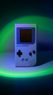 Nostalgic White Nintendo Game Boy Glow