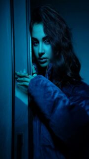 Sleek Woman in Blue