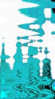 Abstract Blue And White Digital Art Wallpaper