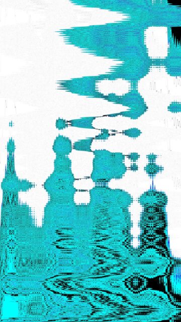 Abstract Blue And White Digital Art Wallpaper