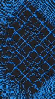Abstract Blue Wavy Lines On A Dark Background