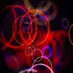Vibrant Glowing Circles of Light