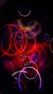 Vibrant Glowing Circles of Light