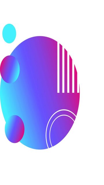 Abstract Gradient Circles Wallpaper