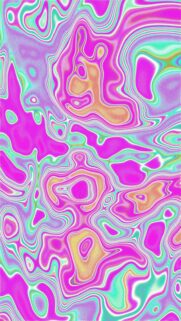 Abstract Pastel Swirls of Pink Yellow and Blue