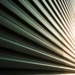 Metal Siding Pattern with Sunlight