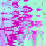 Pink And Mint Green Wave Pattern For Mobile Wallpapers