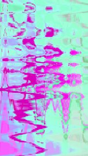 Pink And Mint Green Wave Pattern For Mobile Wallpapers