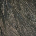 Abstract Dark Wet Sand Patterns