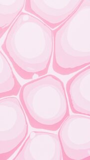 Abstract Pink Cell-Like Shapes with Light Centers