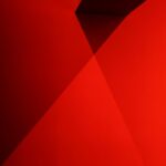 Abstract Red Geometric Patterns Dark Background Wallpaper
