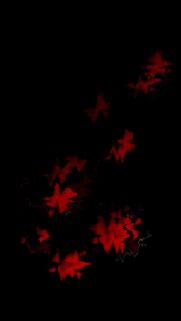 Abstract Red Shapes On A Black Background