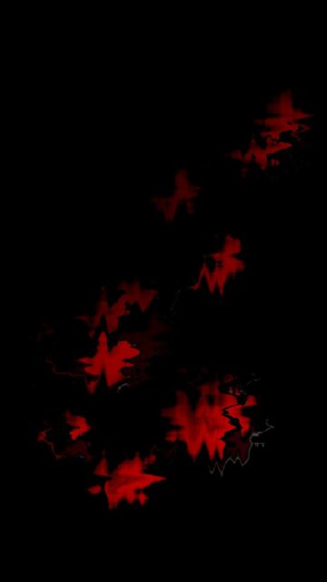 Abstract Red Shapes On A Black Background