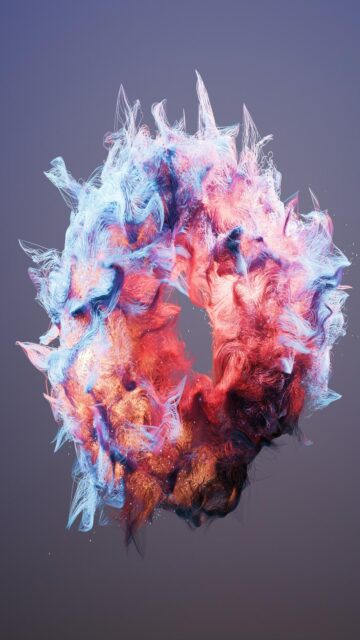 Abstract Smoke Ring Wallpaper