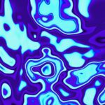 Abstract Swirling Pattern of Blue and Purple Colors