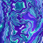 Abstract Swirling Pattern of Purple and Teal Colors