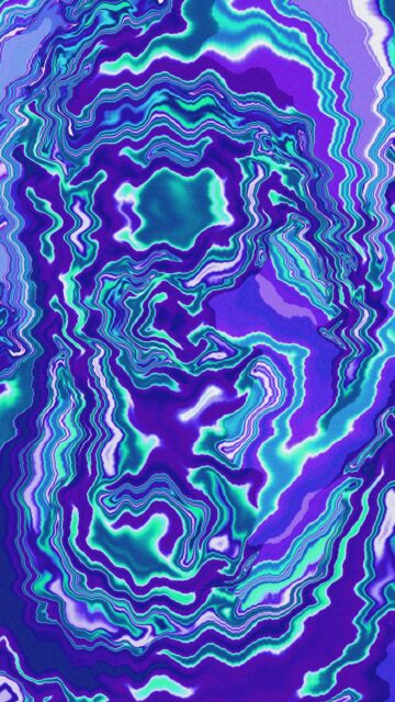 Abstract Swirling Pattern of Purple and Teal Colors