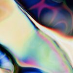 Vibrant Blue Green And Yellow Abstract Swirls