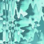 Abstract Turquoise And Teal Wavy Pattern