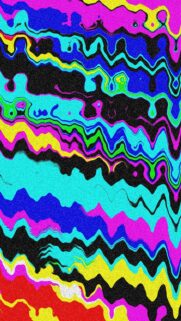 Abstract Wavy Colorful Lines with Grainy Texture Wallpaper