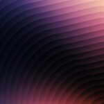 Purple Orange Wavy Lines Mobile Wallpaper