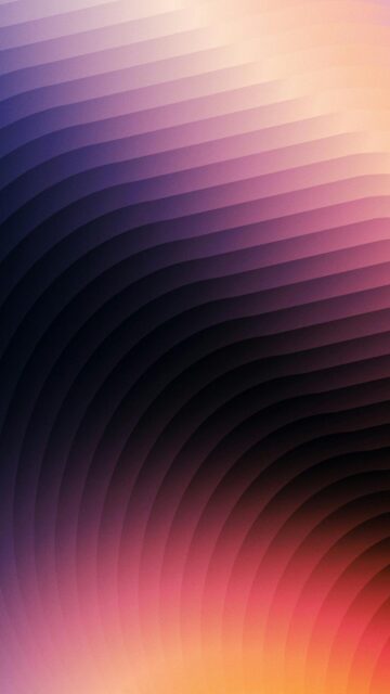 Purple Orange Wavy Lines Mobile Wallpaper