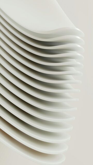 Abstract White Wavy Lines Creating A Textured Background