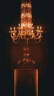 Cozy Atmosphere Chandelier Wallpaper