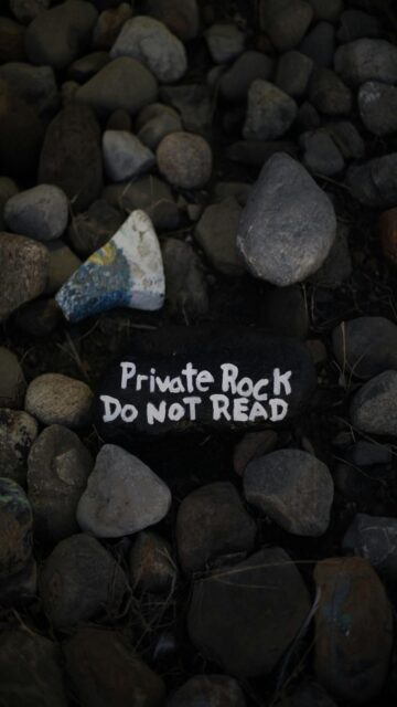 Private Rock Wallpaper - Black Background with White Text