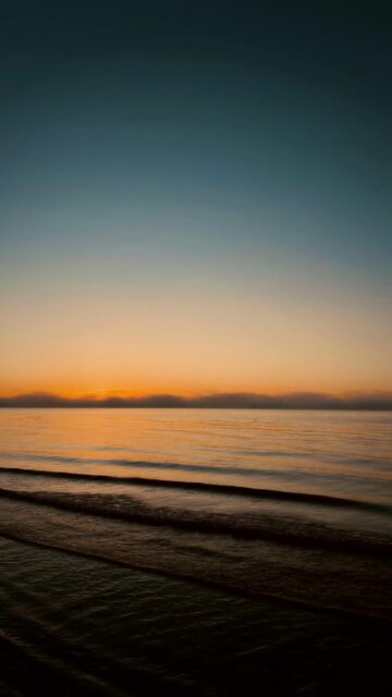 Soothing Ocean Sunset Wallpaper