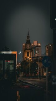 Santiago Cityscape at Night