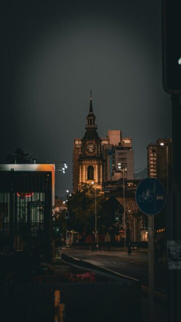 Santiago Cityscape at Night