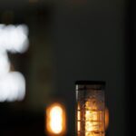 Glowing Lantern at Night