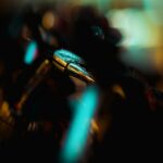 Metallic Marvel with Vibrant Bokeh