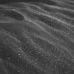 Stunning Black Sand Dunes with Glittering Particles
