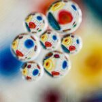 Vibrant Glass Beads Close-Up