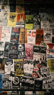 Retro Vibes: Vintage Concert Posters Collage