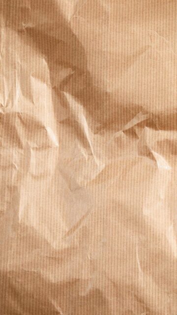 Crumpled Brown Paper With Vertical Stripes