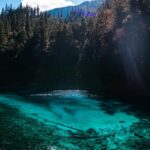 Turquoise Lake Wallpaper: Crystal Clear Water Meets Lush Forest