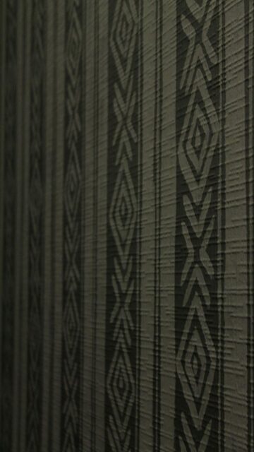 Dark Striped Wallpaper with Diamond Pattern